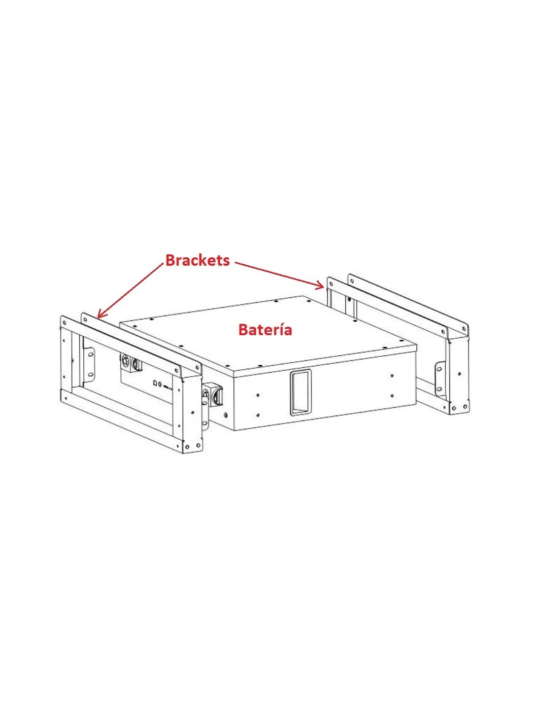 BRACKETS PARA BATERIA DL5.0C DYNESS